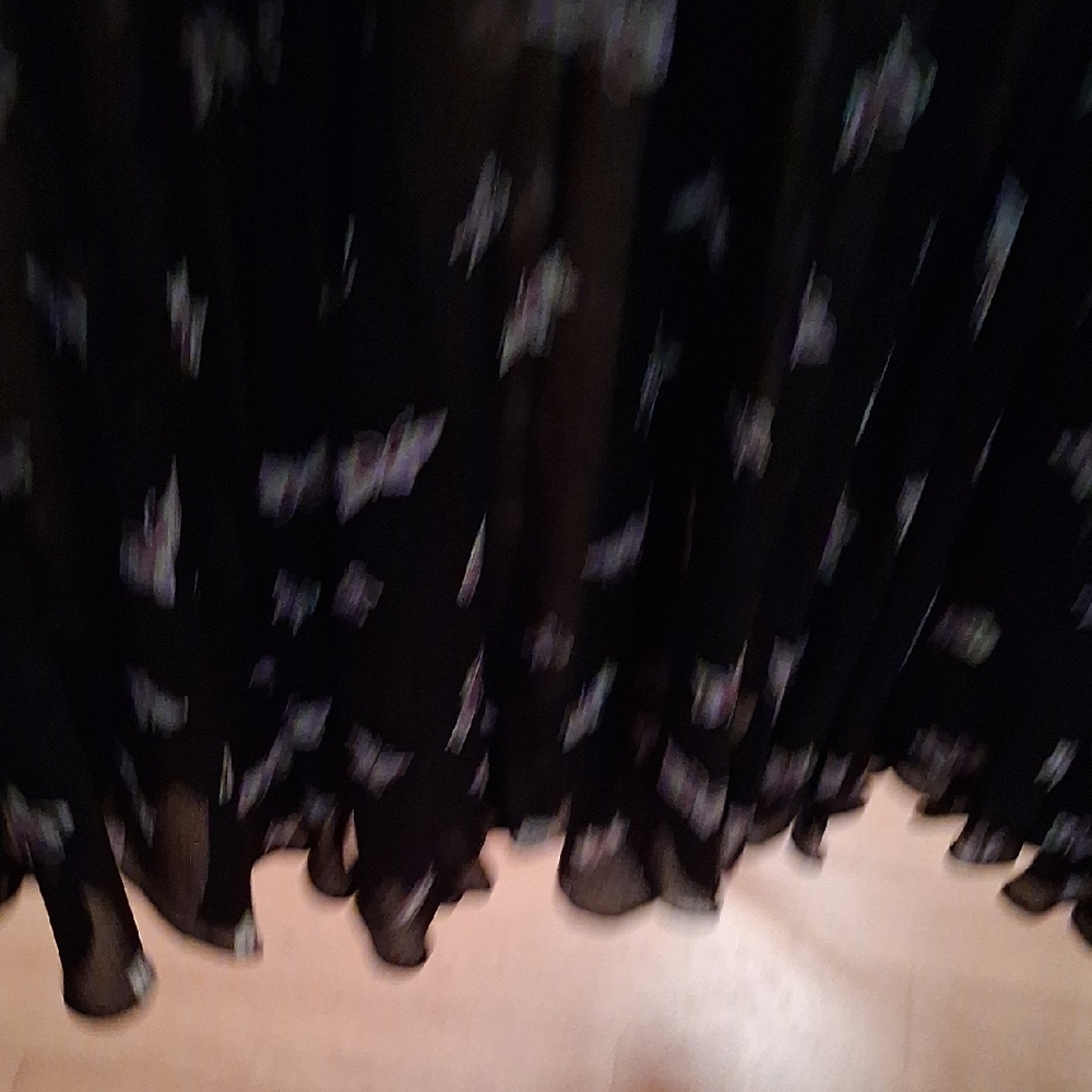& Other Stories Sheer Black Dress with Floral Pattern - Picture 7 of 12